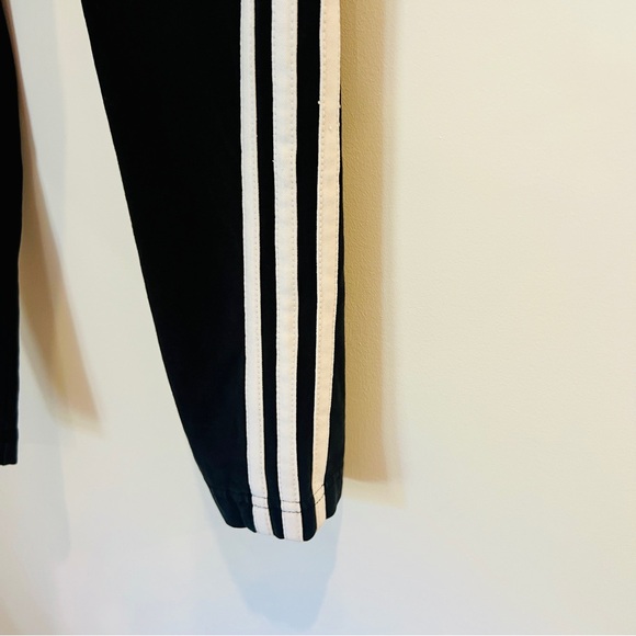 adidas | Women's Sportswear 3-Stripe Tights in Black and White - Picture 8 of 14